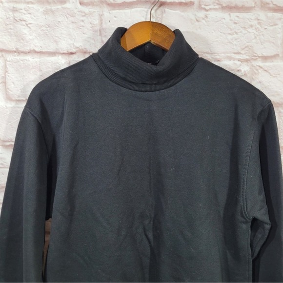 Zara Black Turtleneck Long Sleeve Basic Sweatshirt - Picture 2 of 11